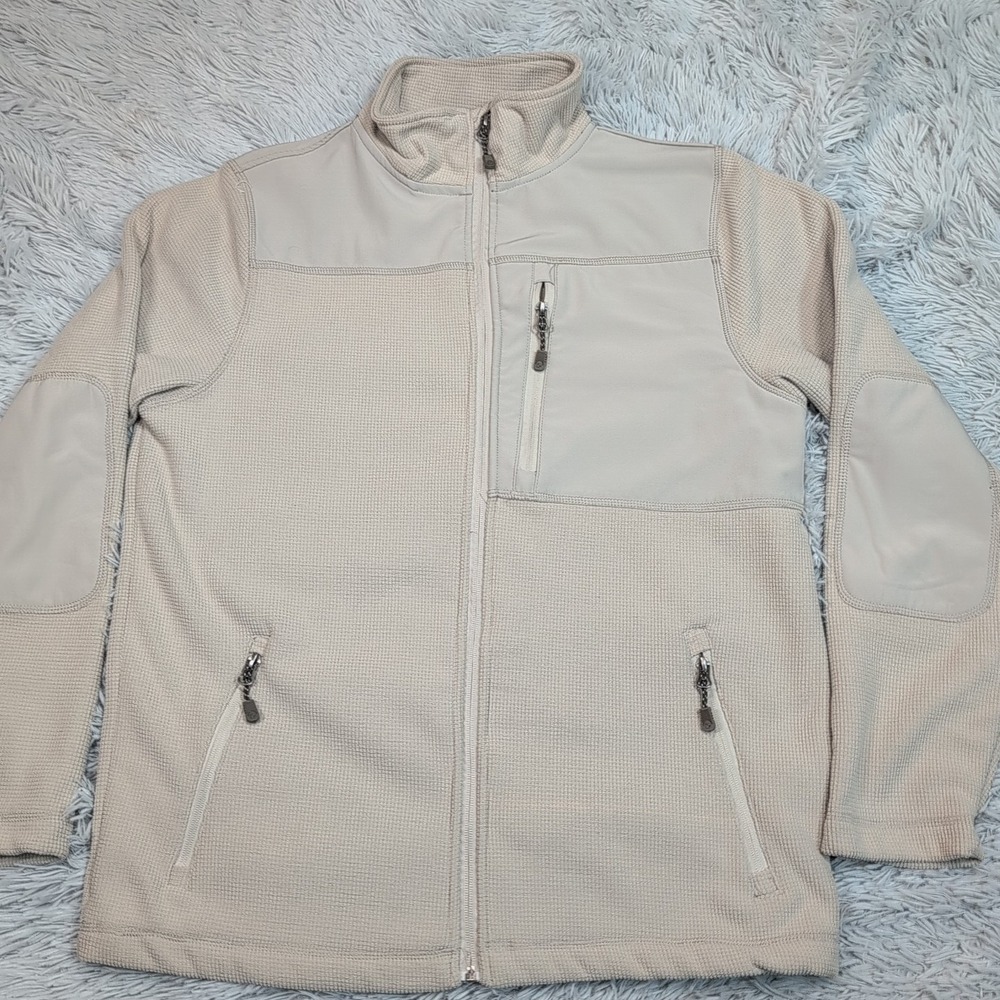 Fossa Jacket Mens M Gray Zip Up Pockets Gorpcore Lightweight‎ Waffle Outdoors